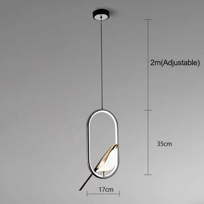 MrBird Gold Bird Pendant Light – Modern Elegant Lamp