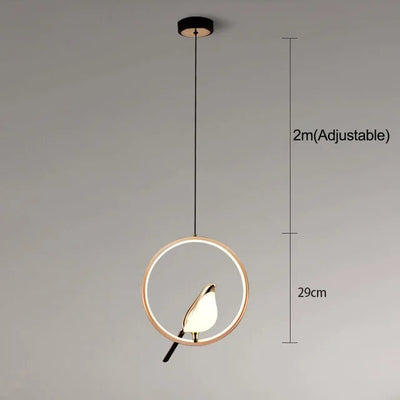 MrBird Gold Bird Pendant Light – Modern Elegant Lamp