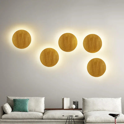 LuxeRadiant Scandinavian Wooden Wall Lamp