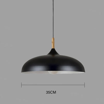 Scandinavian Oak LED Ceiling Light Fixture