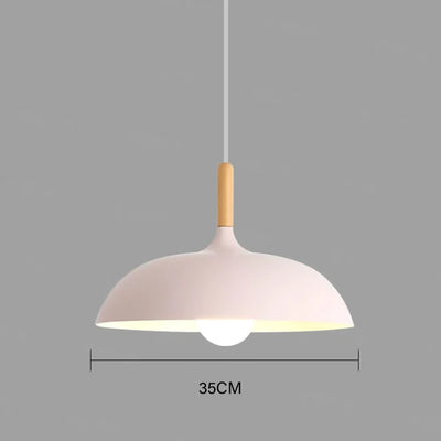 Scandinavian Oak LED Ceiling Light Fixture