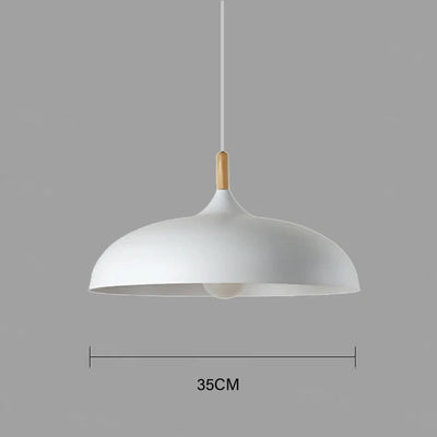 Scandinavian Oak LED Ceiling Light Fixture