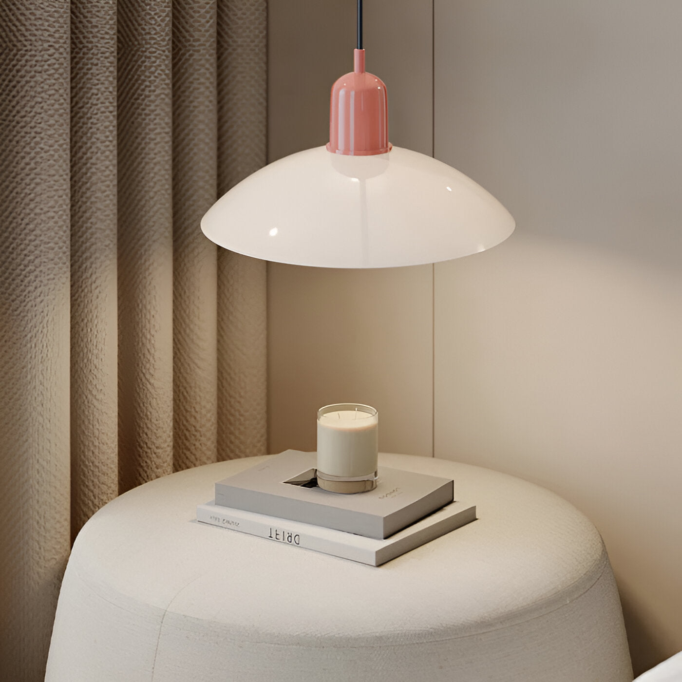 Modern Macaron Bauhaus Pendant Light – Iron Shade