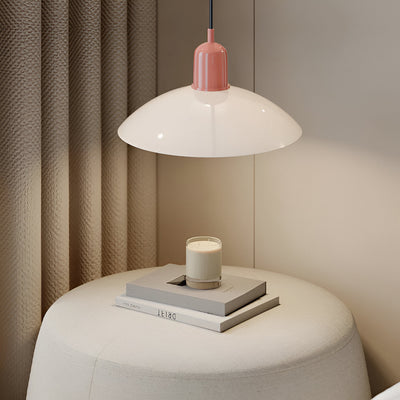 Modern Macaron Bauhaus Pendant Light – Iron Shade