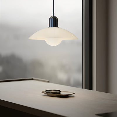 Modern Macaron Bauhaus Pendant Light – Iron Shade