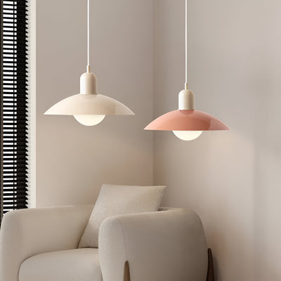 Modern Macaron Bauhaus Pendant Light – Iron Shade