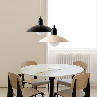 Modern Macaron Bauhaus Pendant Light – Iron Shade