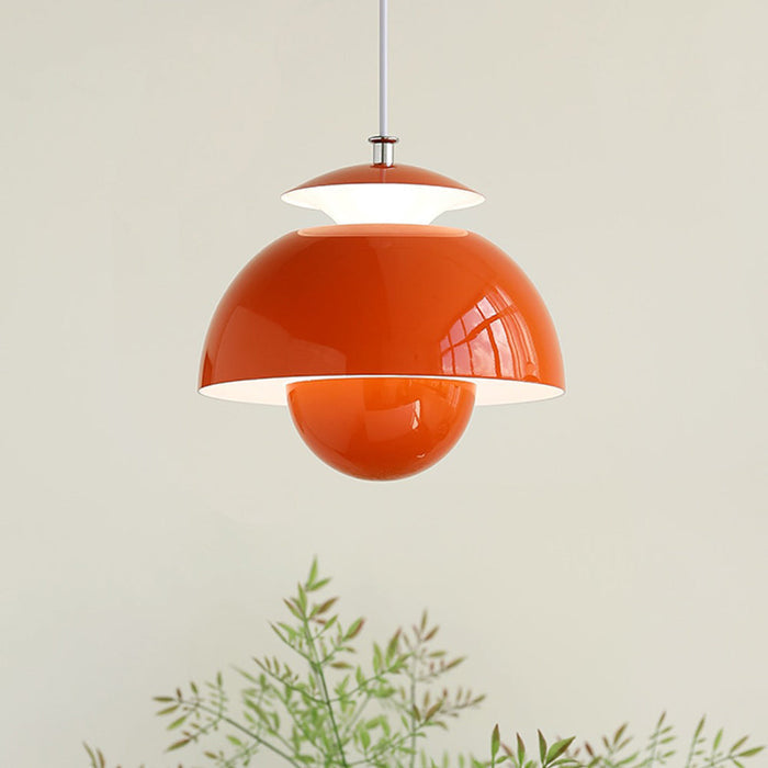 Modern Metal Bud Hanging Light – Danish Design