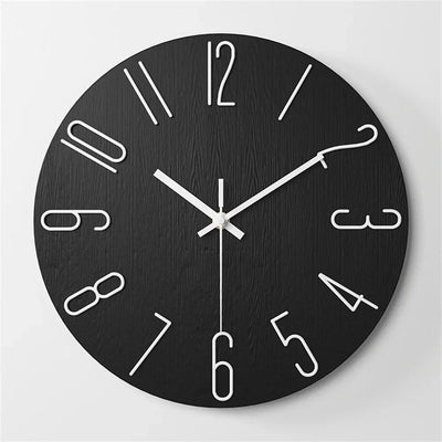 Minimalist Frameless 3D Wall Clock with Silent Movement