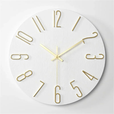 Minimalist Frameless 3D Wall Clock with Silent Movement