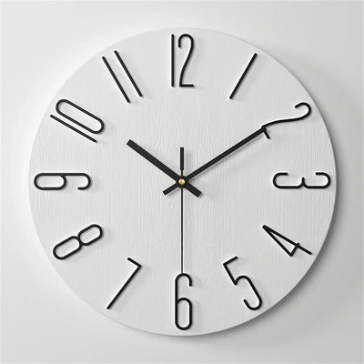Minimalist Frameless 3D Wall Clock with Silent Movement