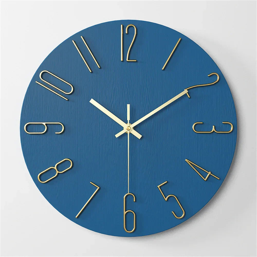 Minimalist Frameless 3D Wall Clock with Silent Movement