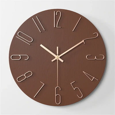 Minimalist Frameless 3D Wall Clock with Silent Movement