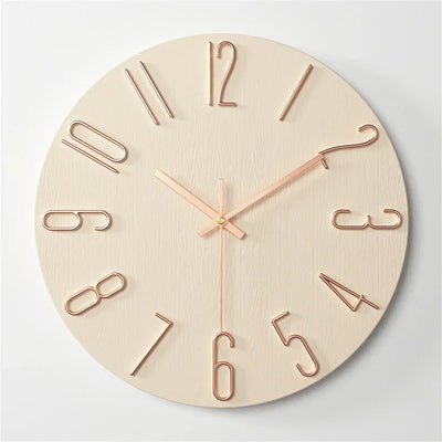 Minimalist Frameless 3D Wall Clock with Silent Movement