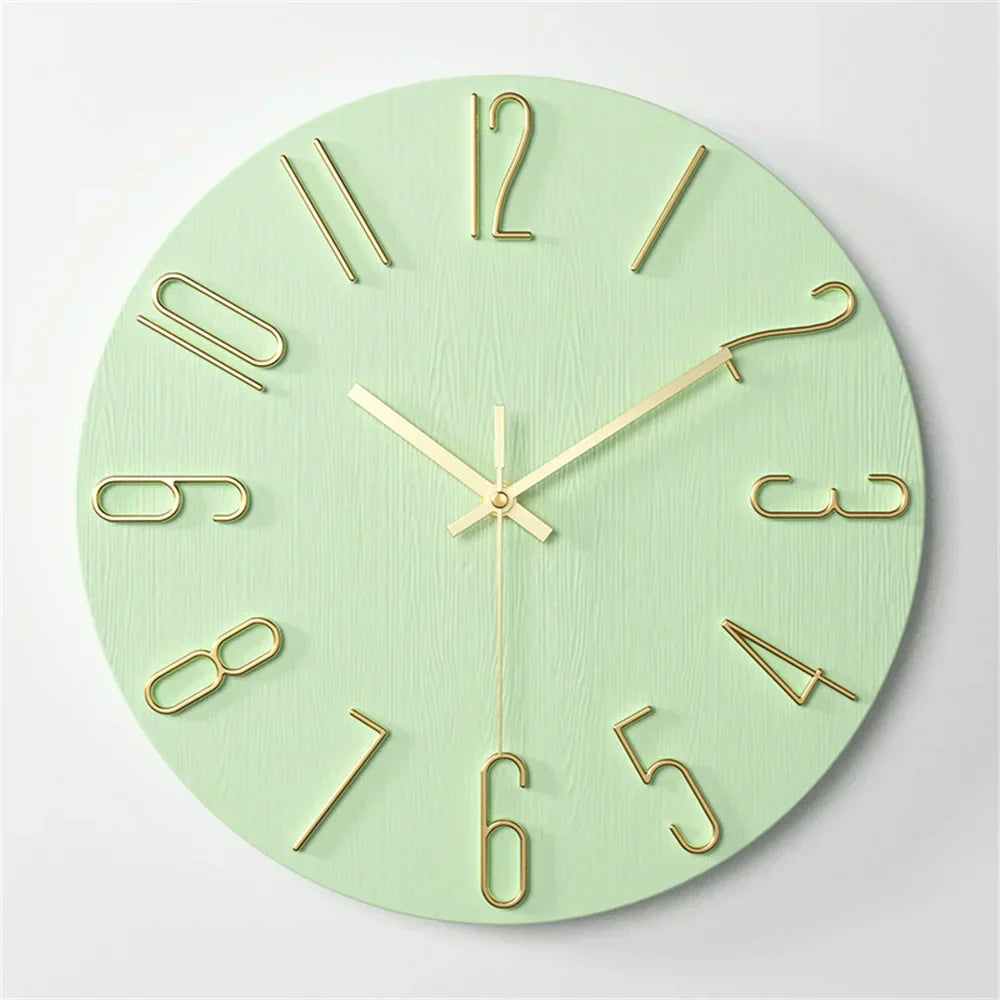 Minimalist Frameless 3D Wall Clock with Silent Movement