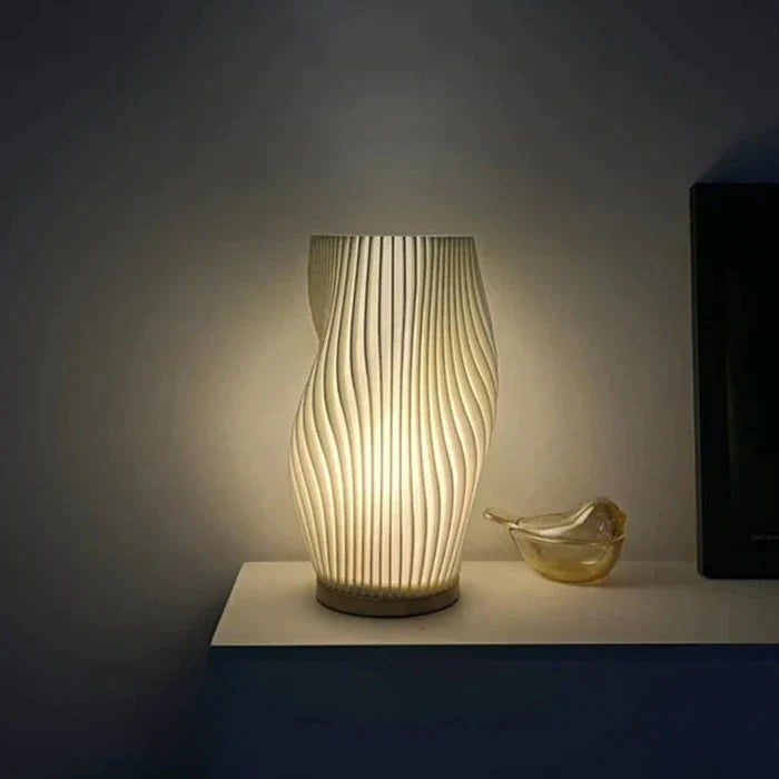 Wavecrest Lamp – Sleek USB-Powered Dimmable Table Lamp