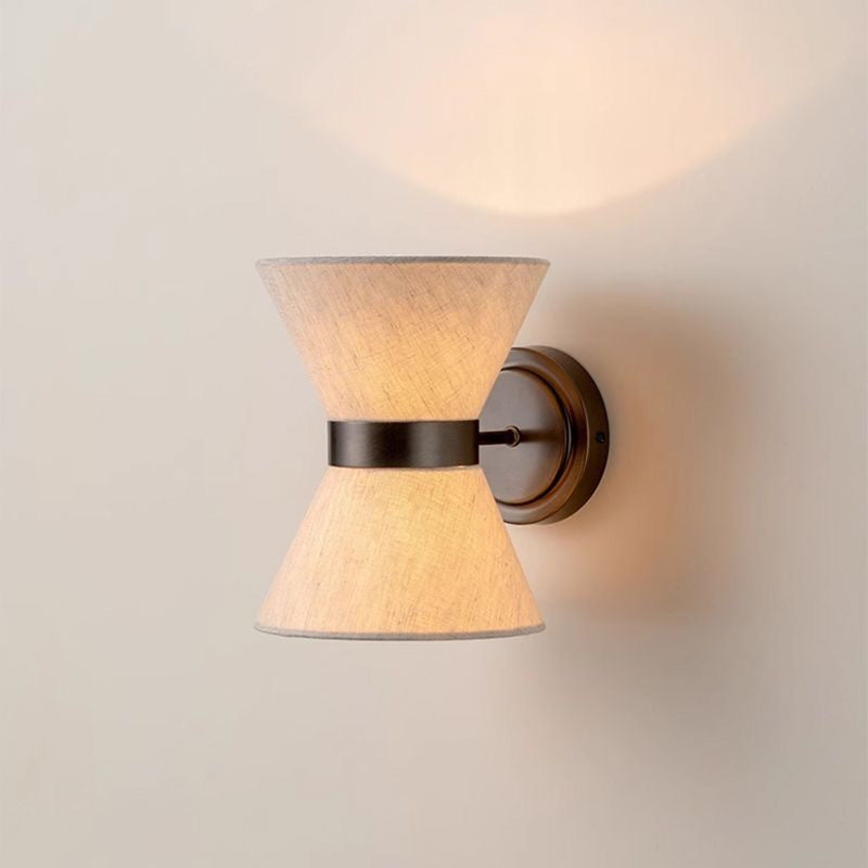 Silk Shade Wall Lamp – Modern Wabi Sabi Design
