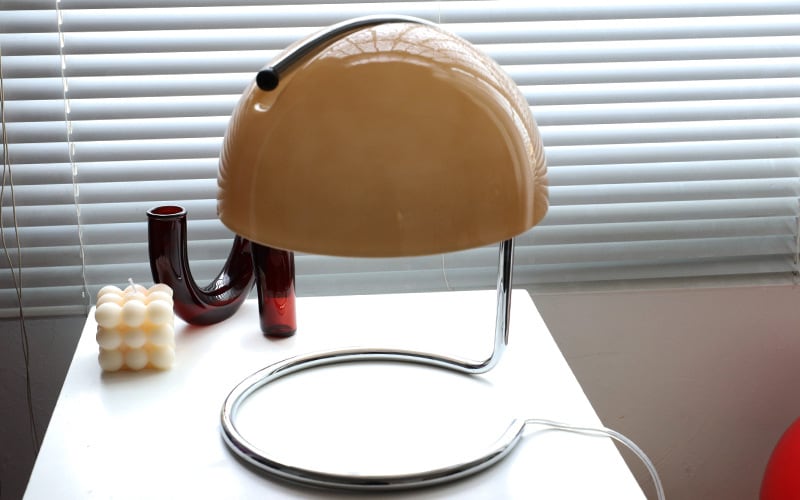 Bauhaus Style Glass LED Table Lamp