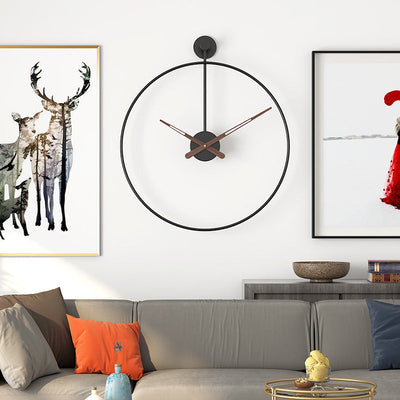 Minimalist 16-Inch Silent Wall Clock – Iron