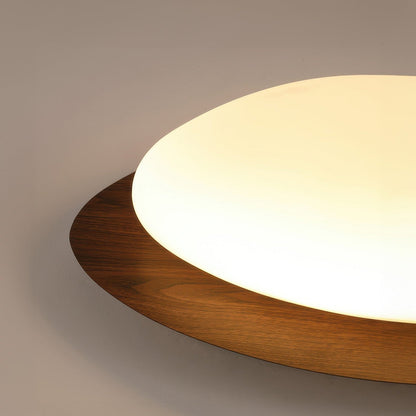 Scandinavian Pebble Wood Ceiling Light