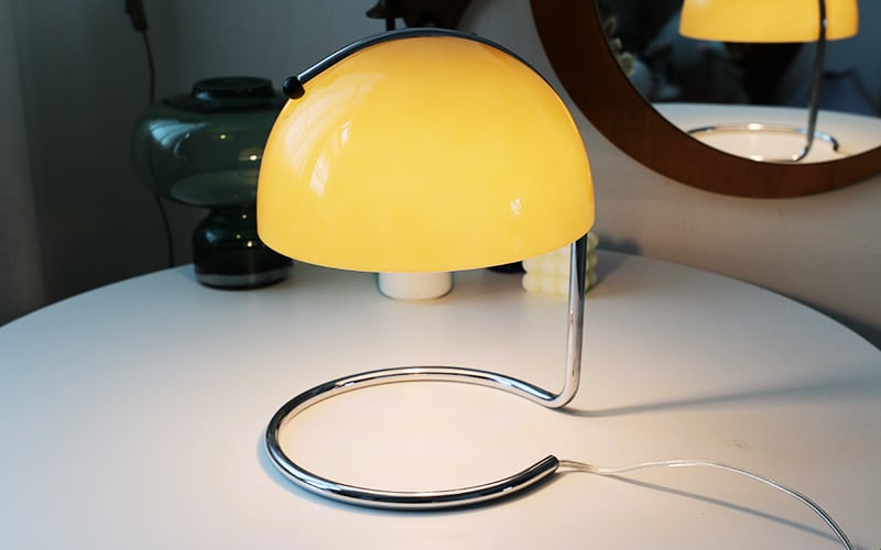 Bauhaus Style Glass LED Table Lamp
