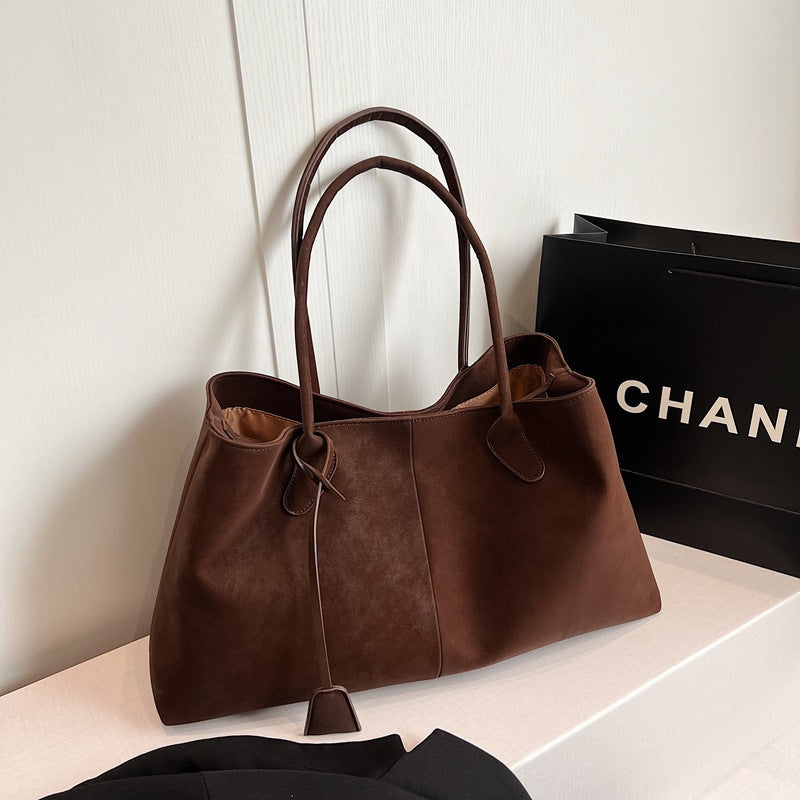 Women's Faux Leather Tote Bag with Spacious Interior