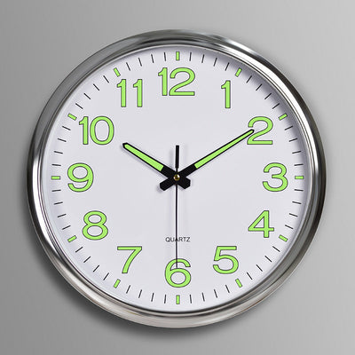 Silent LED Wall Clock 12" for Classroom