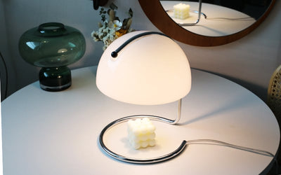 Bauhaus Style Glass LED Table Lamp