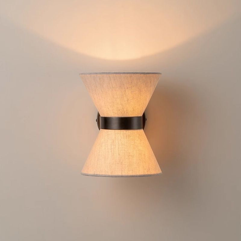 Silk Shade Wall Lamp – Modern Wabi Sabi Design