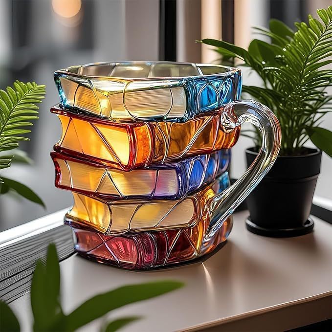 3D Handmade Book Mug for Coffee & Tea