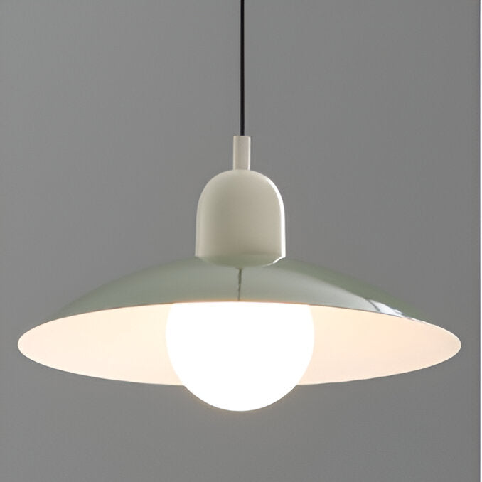 Modern Macaron Bauhaus Pendant Light – Iron Shade