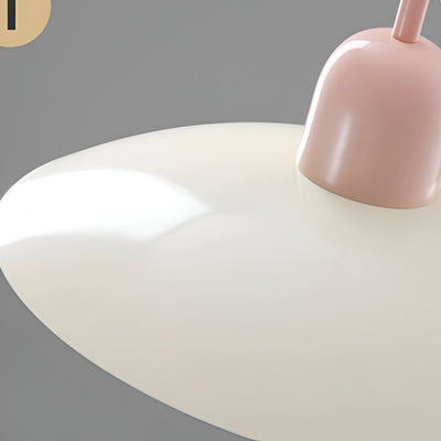 Modern Macaron Bauhaus Pendant Light – Iron Shade