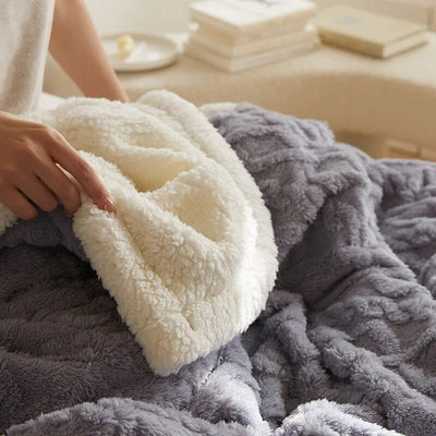Soft Comfort Blanket for Bed, Sofa, and Travel