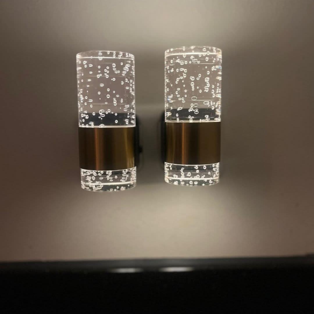 LumiKristall Plug-in Wall Lamp with Light Sensor