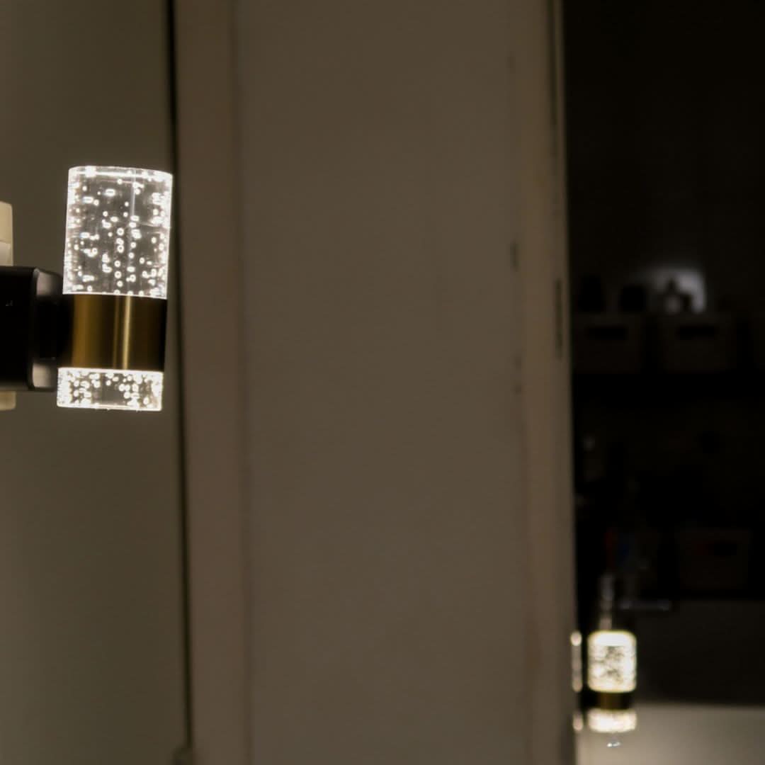 LumiKristall Plug-in Wall Lamp with Light Sensor