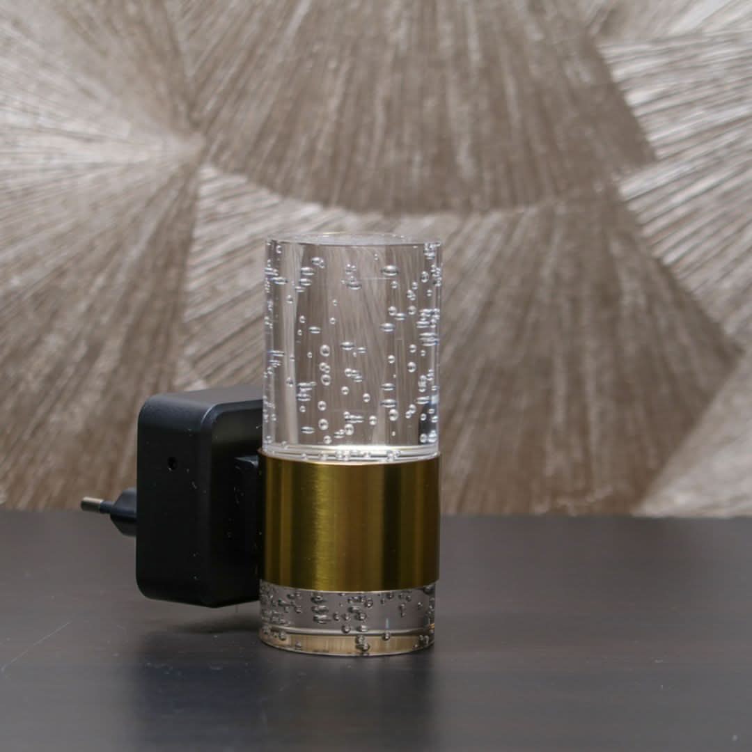 LumiKristall Plug-in Wall Lamp with Light Sensor