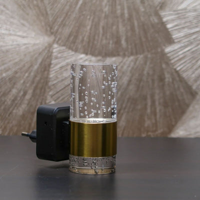 LumiKristall Plug-in Wall Lamp with Light Sensor