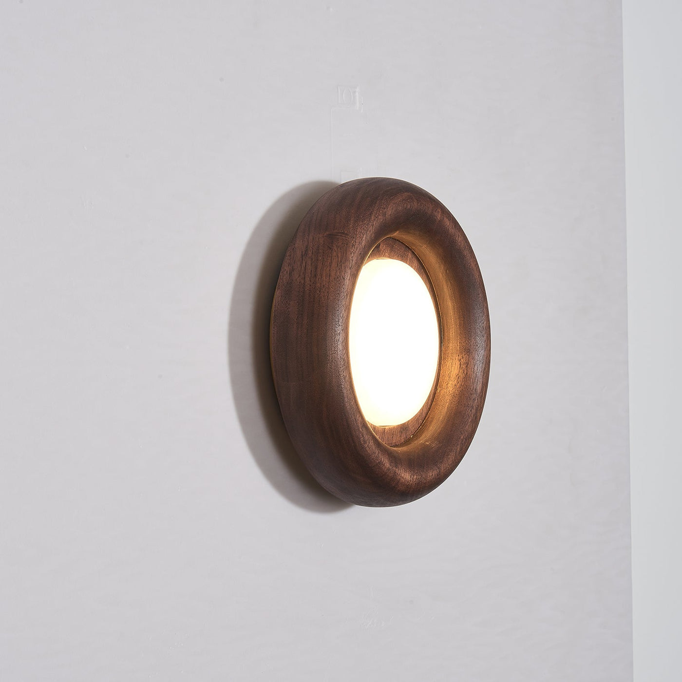 Orbitus LED Wall Light – Modern Wooden Frame