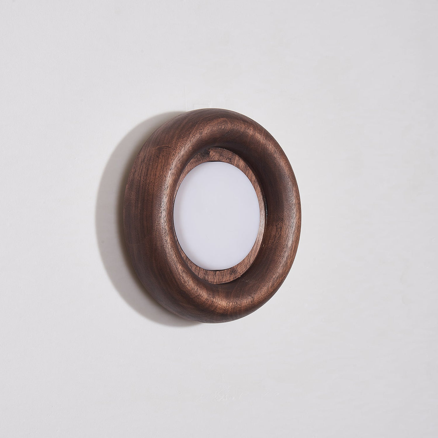 Orbitus LED Wall Light – Modern Wooden Frame