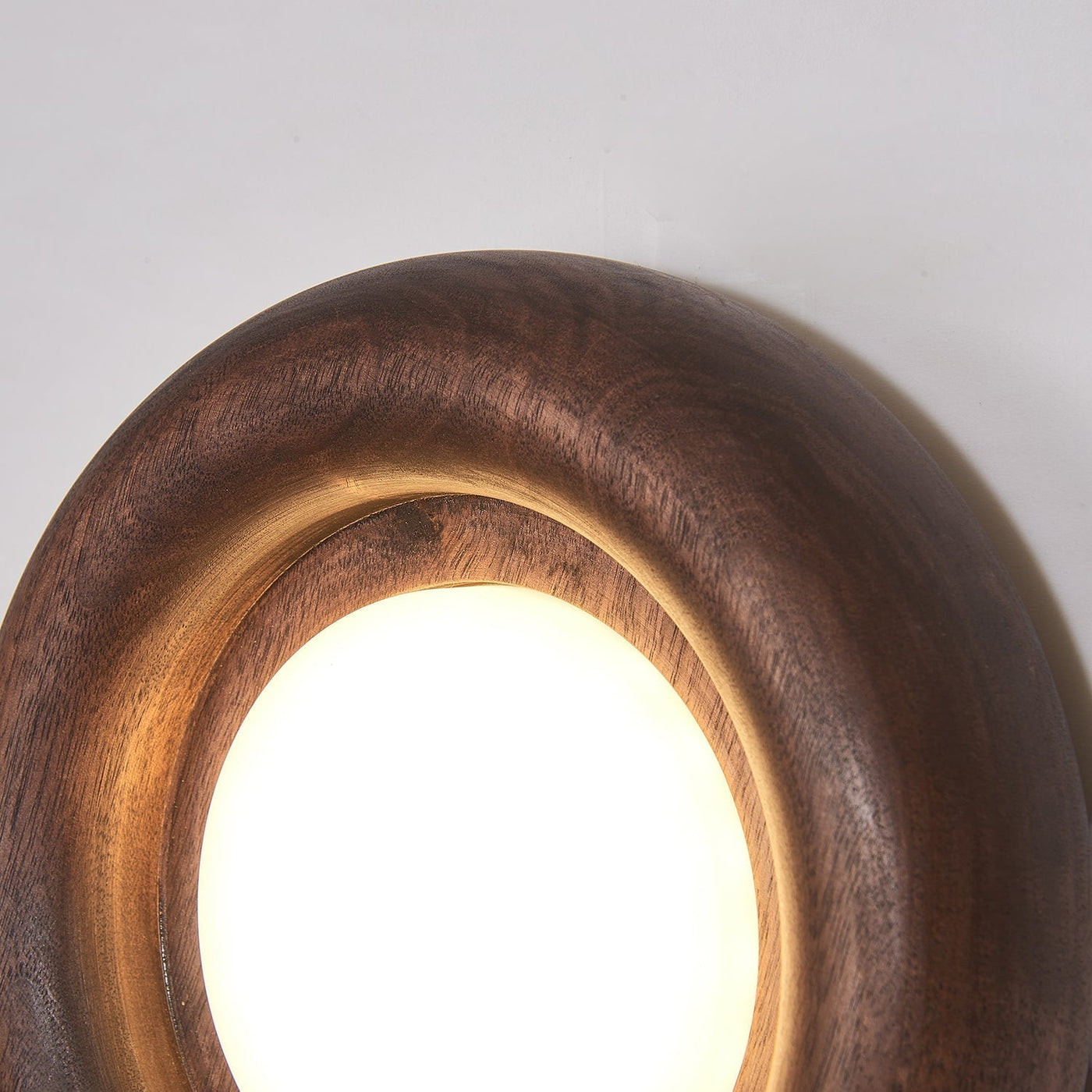 Orbitus LED Wall Light – Modern Wooden Frame
