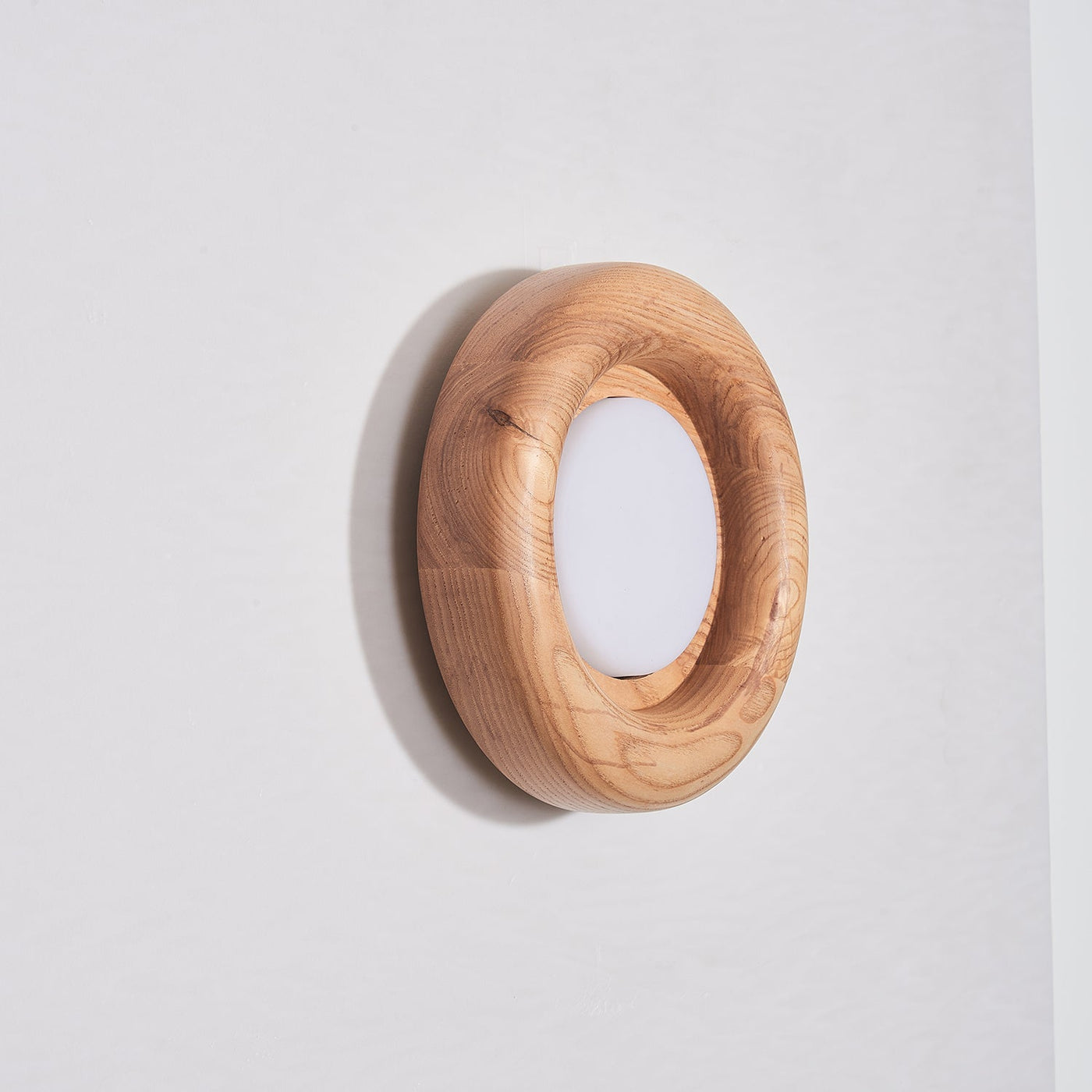 Orbitus LED Wall Light – Modern Wooden Frame