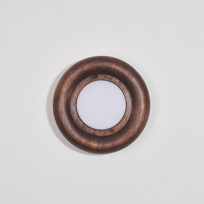 Orbitus LED Wall Light – Modern Wooden Frame