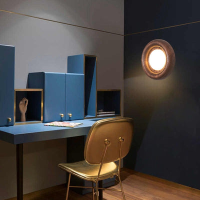 Orbitus LED Wall Light – Modern Wooden Frame