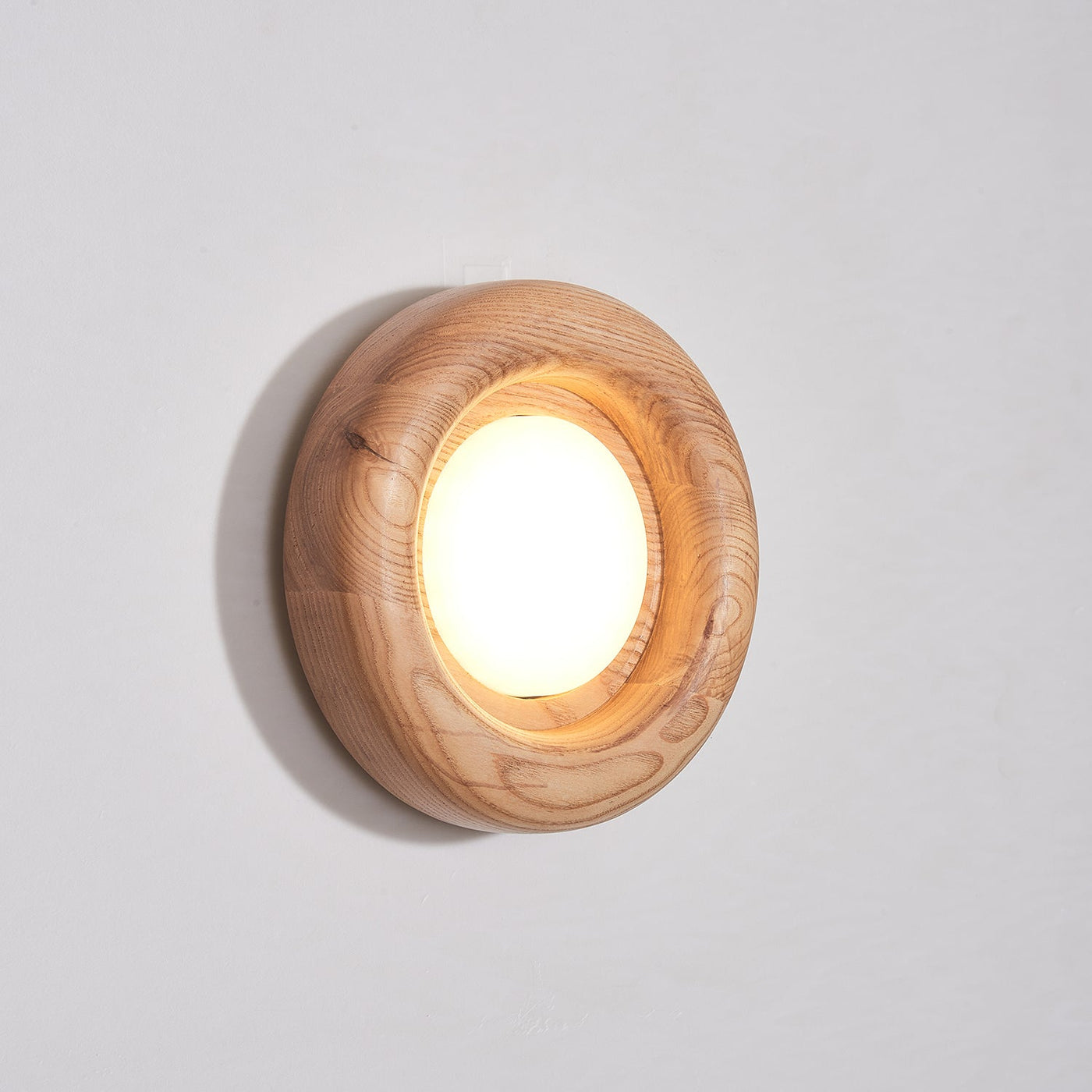 Orbitus LED Wall Light – Modern Wooden Frame