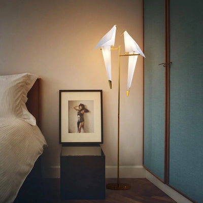 Magnetic Origami Bird Wall Light – Warm LED Lamp