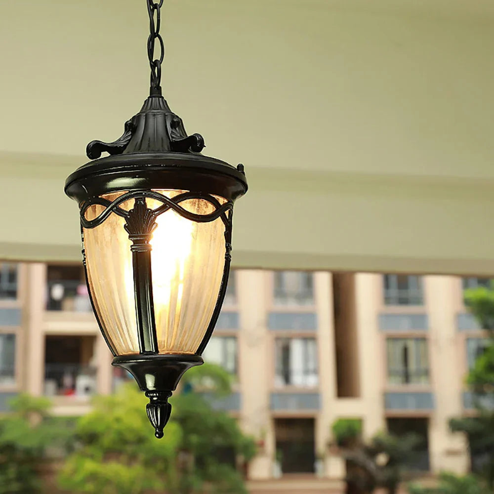 Retro Metal Glass Pendant Lamp for Home Lighting