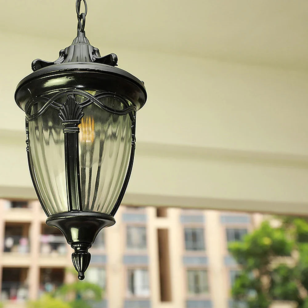 Retro Metal Glass Pendant Lamp for Home Lighting