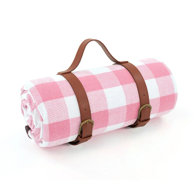 Foldable Waterproof Plaid Picnic Blanket for Outdoor Adventures