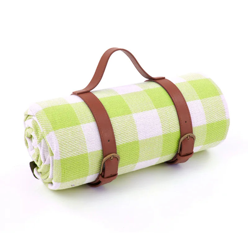 Foldable Waterproof Plaid Picnic Blanket for Outdoor Adventures