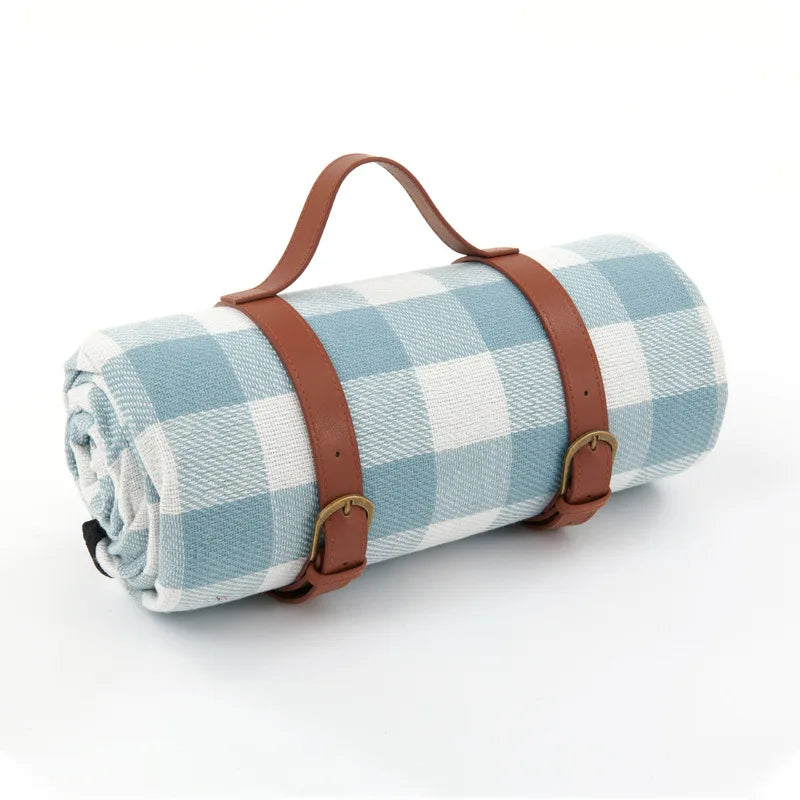 Foldable Waterproof Plaid Picnic Blanket for Outdoor Adventures